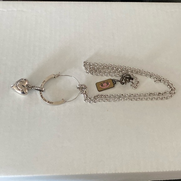 Juicy Couture Jewelry - NWT Juicy Couture Silvertone necklace